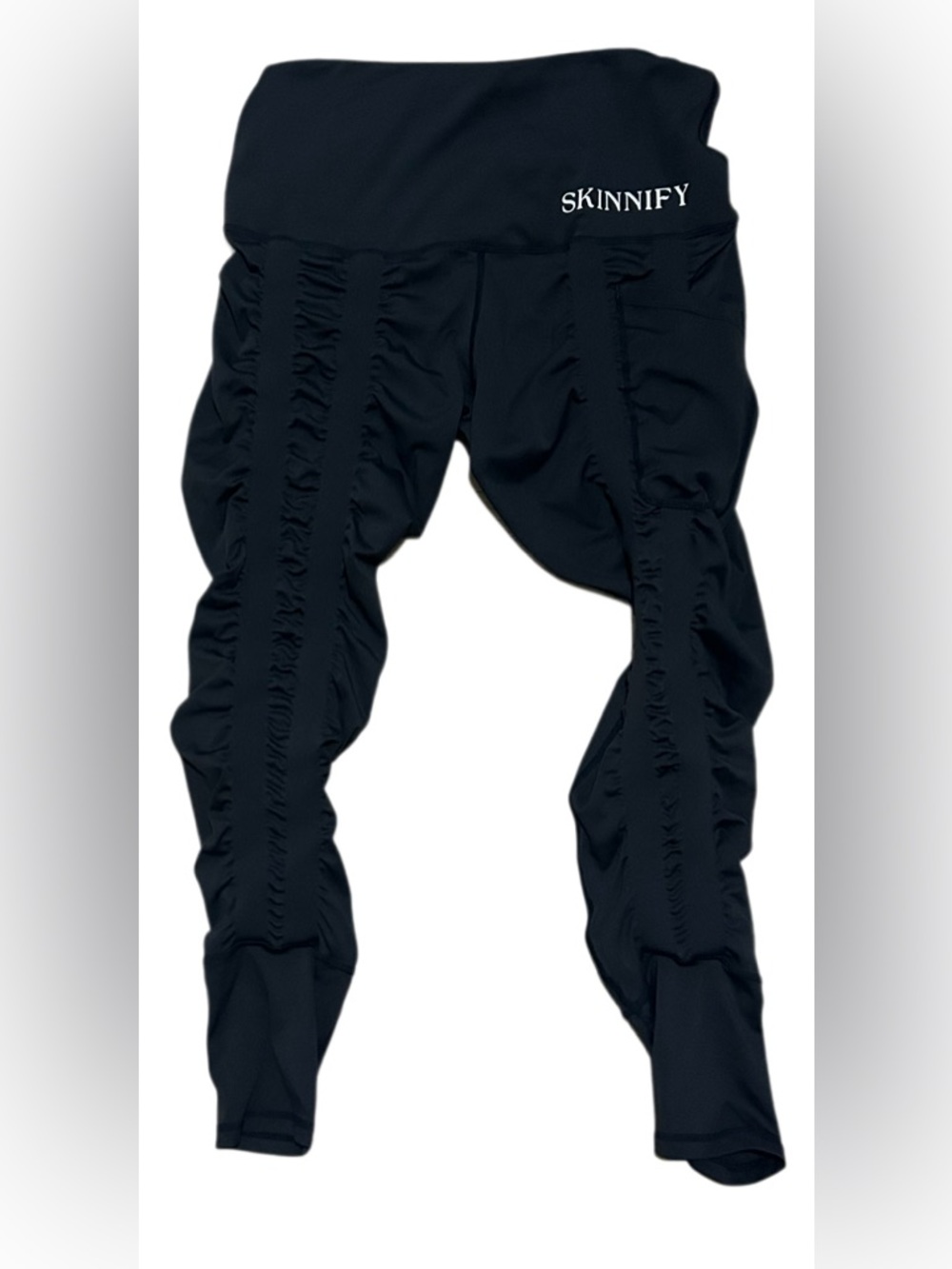 SKINNIFY Black Yoga Leggings with pocket Size Large